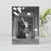 任意の年カスタム間の写真卒業発表 招待状 (スタンド正面)