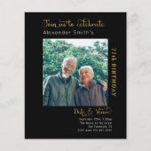 任意の年度予算誕生日招待状 チラシ (正面)