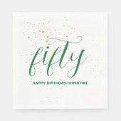 任意の年誕生日 スタンダードランチョンナプキン (正面)