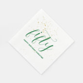 任意の年誕生日 スタンダードランチョンナプキン (角)