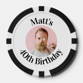 任意の年齢でパーソナライズカスタム誕生日 ポーカーチップ