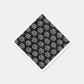 任意の年齢と名前のパーソナライズされたハッピーバースデー スタンダードカクテルナプキン (角)