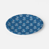 任意の年齢と名前のパーソナライズされたハッピーバースデー ペーパープレート (アングル)