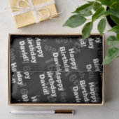 任意の年齢と名前のパーソナライズされたハッピーバースデー 薄葉紙 (ギフト)