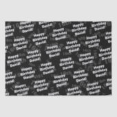 任意の年齢と名前のパーソナライズされたハッピーバースデー 薄葉紙 (正面)