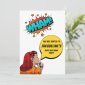 任意の年齢のおもしろい誕生日 招待状 (スタンド正面)