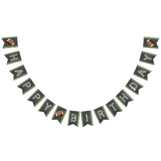 任意の年齢のサッカーバナー – MVPハッピーバースデー バンティングフラッグ