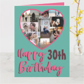 任意の年齢のハッピーバースデー数々の写真グリーティングカード カード (黄色い花)