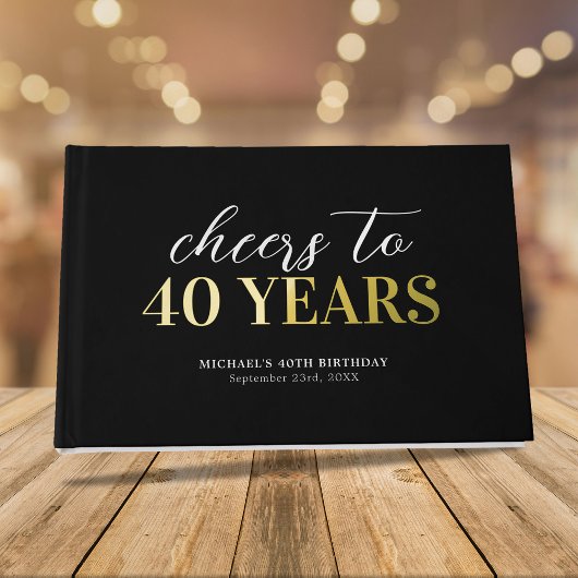 任意の年齢の誕生日パーティーへの応援 ゲストブック