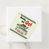 任意の年齢の誕生日準備ができてセット環境にやさしいことをしようレースカー フェイバータグ (インサイチュ)