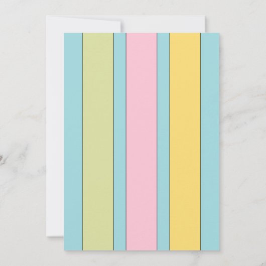 任意の年齢を追加する写真名ターコイズ誕生日パーティー 招待状 (裏面)