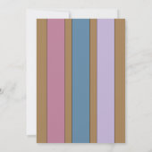 任意の年齢を追加する写真名ブラウン誕生日パーティー 招待状 (裏面)