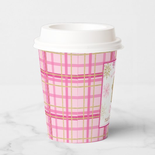 任意の年齢ピンクの金ゴールドは、クッキーの誕生日として甘い 紙コップ (右)