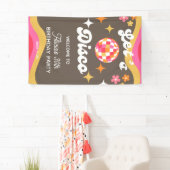 任意の年齢レトロGroovy 70sレッツディスコ誕生日 横断幕 (インサイチュ)