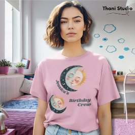 任意の年齢ヴィンテージシアルパジャマ誕生日ピンク Tシャツ