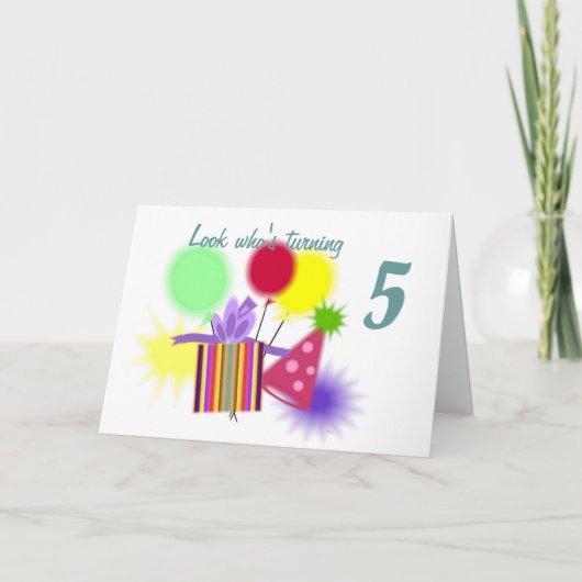 任意の年齢誕生日カード カード (正面)