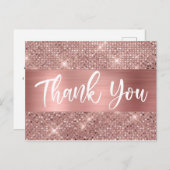 任意の年齢誕生日バラ金ゴールドありがとう ポストカード (正面/裏面)