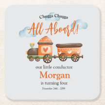 任意の年齢誕生日ラブリートレインウォーター色パーティー