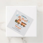 任意の年齢誕生日ラブリートレインウォーター色パーティー フェイバータグ (インサイチュ)