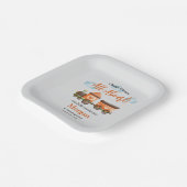 任意の年齢誕生日ラブリートレインウォーター色パーティー ペーパープレート (傾斜あり)