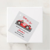 任意の年齢誕生日レッドレースカーレディセットゴー フェイバータグ (インサイチュ)