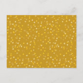 任意の年齢誕生日日付カレンダー金ゴールドハートを保存 案内ポストカード (裏面)