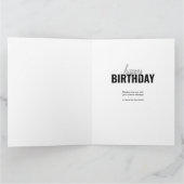 任意の年齢8フォトコラージュパーソナライズされたメンズ誕生日 カード (内部)