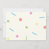 任意の年齢、キャンディテーマ写真の誕生日 招待状 (裏面)