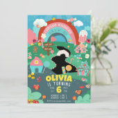 任意の年齢、キャンディテーマ誕生日 招待状 (スタンド正面)