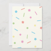 任意の年齢、キャンディテーマ誕生日 招待状 (裏面)