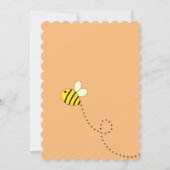 任意の年齢、ビーテーマ女の子の誕生日 招待状 (裏面)