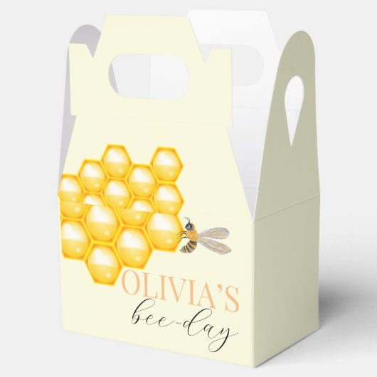 任意の年齢、蜂のテーマ誕生日 フェイバーボックス (オープン)