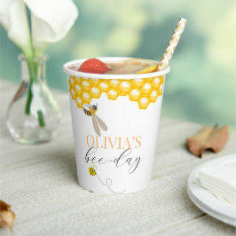 任意の年齢、蜂のテーマ誕生日 紙コップ