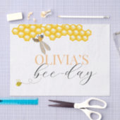 任意の年齢、蜂のテーマ誕生日 薄葉紙 (クラフト)