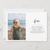 任意の年 |フォトシンプル誕生日パーティー 招待状 (正面)