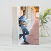 任意の年 |フォトシンプル誕生日パーティー 招待状 (スタンド正面)