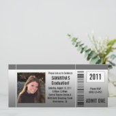 任意の年～写真卒業パーティーチケット招待状 招待状 (スタンド正面)