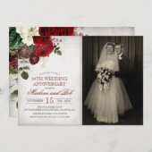 任意の年 - 結婚記念日招待状 招待状 (正面/裏面)