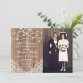 任意の年 - 結婚記念日 フォト招待状 招待状 (スタンド正面)