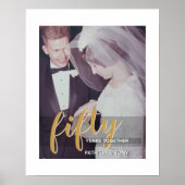 任意の年 - 結婚50周年記念 & 写真 ポスター (正面)