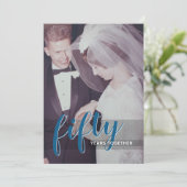 任意の年 - 結婚50周年 & 写真 招待状 (スタンド正面)