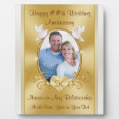 任意の年、記念パーソナライズされた贈与アイディア フォトプラーク (正面)