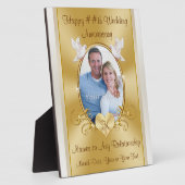 任意の年、記念パーソナライズされた贈与アイディア フォトプラーク (側面)