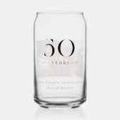 任意の年 Anniversary Milestoneカップルの写真 ガラス缶 (正面)