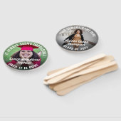 任意の引用文2フォトオーバーレイ感動的卒業 ハンドファン (組立なし)