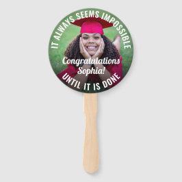 任意の引用文2フォトオーバーレイ感動的卒業 ハンドファン