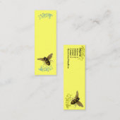 任意の忙し色の背景を表示 スキニー名刺 (正面/裏面)