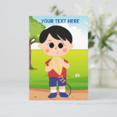 任意の情熱のためのカスタマイズ可能なカード サンキューカード (スタンド正面)
