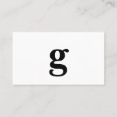 任意の手紙、シンプルデラックス白い風景 名刺 (裏面)