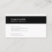 任意の手紙、シンプルデラックス白い風景 名刺 (正面)